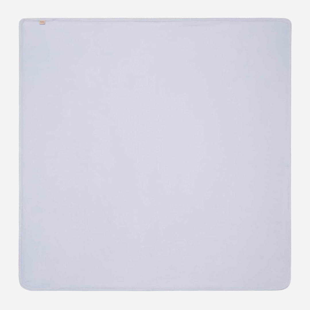 Sold at Bombon shop, designed by Mar Mar Copenhagen, Alida soft modal baby blanket in Blue Mist