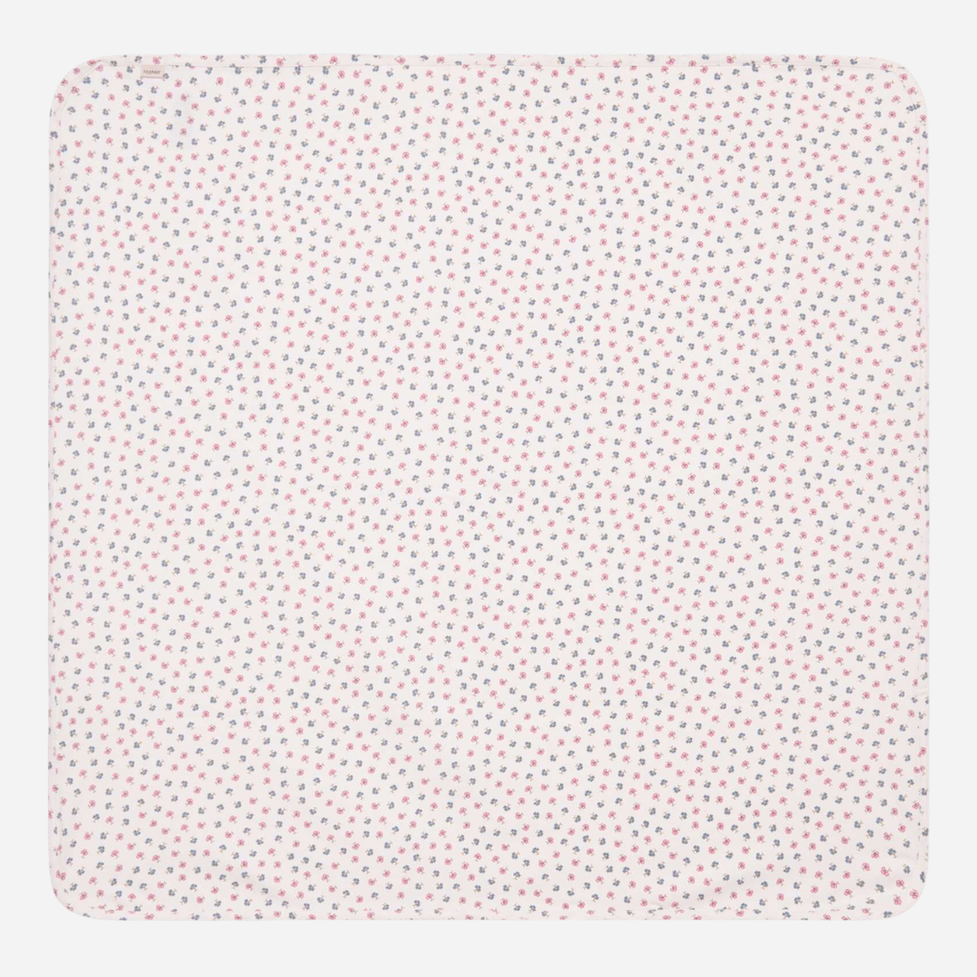 Sold at Bombon shop, designed by Mar Mar Copenhagen, Alida baby blanket in Mini Flower print modal and organic cotton blend