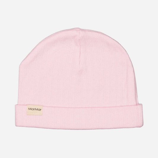 Sold at Bombon shop, designed by Mar Mar Copenhagen brand, this soft hat in a perfect cotton candy pink for baby girls is perfect for any occasion.
