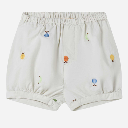 Sold at Bombon shop, designed by Mar Mar Copenhagen, Pabi S baby bloomers in Fruit Embroidery