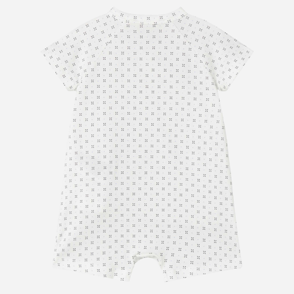 Sold at Bombon shop, designed by Mar Mar Copenhagen, Rap baby wrap short onesie in Droplet print