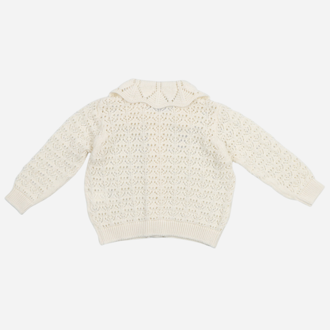 sold at Bombon, designed by The New Society ecru baby two-piece set with long sleeve top and bloomer in 100% cotton soft classic outfit