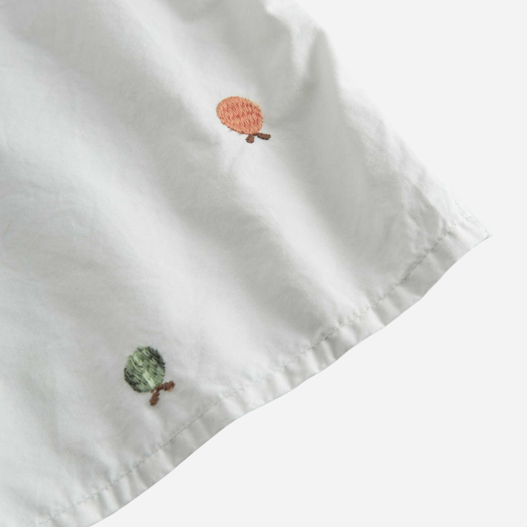Sold at Bombon shop, designed by Mar Mar Copenhagen, Tero baby shirt in Fruit Embroidery