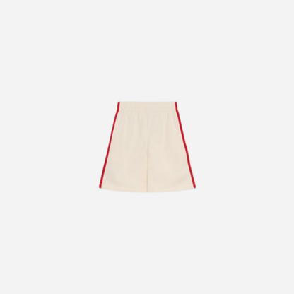sold at Bombon, designed by The New Society ecru kids bermuda shorts in 100% cotton with elastic waist relaxed fit pairs with tilo sweatshirt
