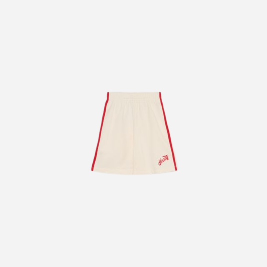 sold at Bombon, designed by The New Society ecru kids bermuda shorts in 100% cotton with elastic waist relaxed fit pairs with tilo sweatshirt