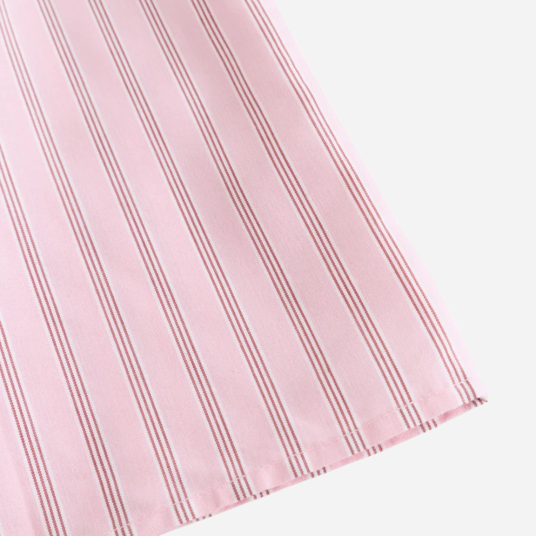 Sold at Bombon shop, designed by Mar Mar Copenhagen, Tuss top and Pusle baby bloomers set in Bonbon Pink Stripes