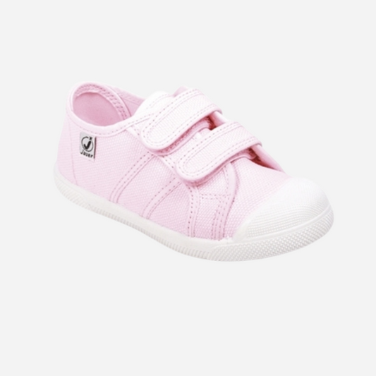 sold at Bombon shop, these pink velcro sneakers are Designed for play and everyday wear. The lightweight design and easy velcro straps. 